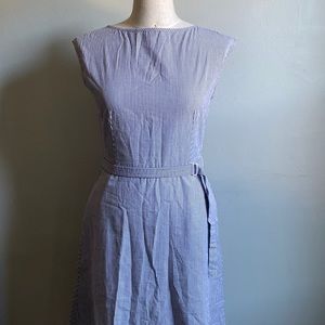 Uniqlo stripe sleeveless dress w:belt